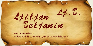 Ljiljan Deljanin vizit kartica